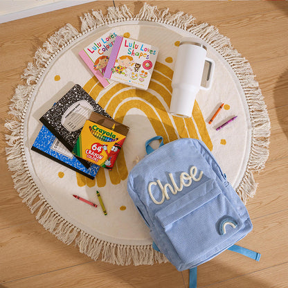 Namen aufgedruckt – Unikat Rucksack für Mädchen & Jungen aus Cordstoff