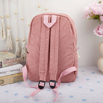 Rucksack aus Weichem Cord für Kinder – Mit personalisiertem Namenszug