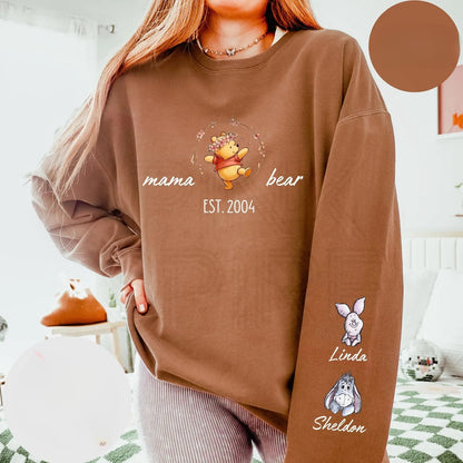 Custom Mama Bear Sweatshirt - Personalisiertes Geschenk für Mama