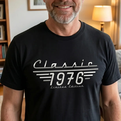 Personalisiertes klassisches T-Shirt im Vintage-Stil (Limited Edition) – ein einzigartiges Geschenk für Papa, Ehemann und Opa