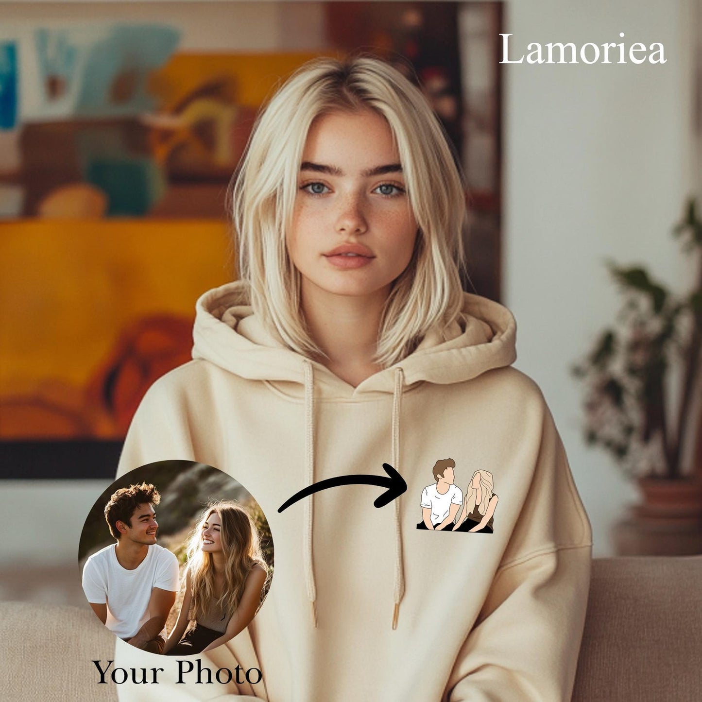 Personalisierte, bestickte Partner-Hoodies, Partner-Hoodies, Jahrestagsgeschenke für Paare, Partner-Sweatshirts, Geschenke für Sie, Geschenke für Ihn
