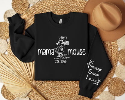 Personalisiertes Mama Est. Sweatshirt - Anpassbares Muttertags-T-Shirt