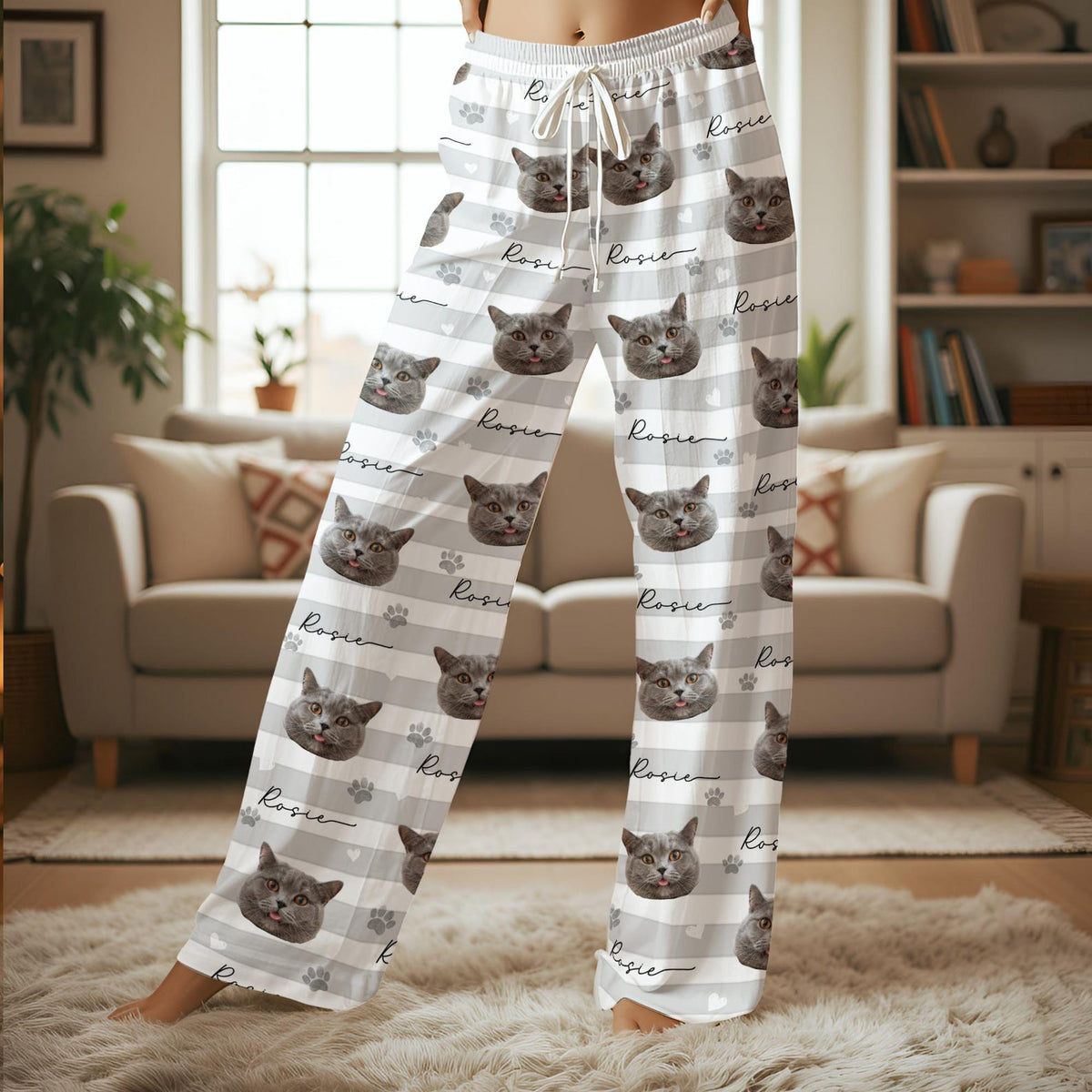 Schlafanzug mit individuellem Haustierfoto, personalisierte Nachtwäsche mit Haustiermotiv, Partner-Outfit für die ganze Familie, süßes Geschenk für Haustierliebhaber, individuelles Pyjama-Set