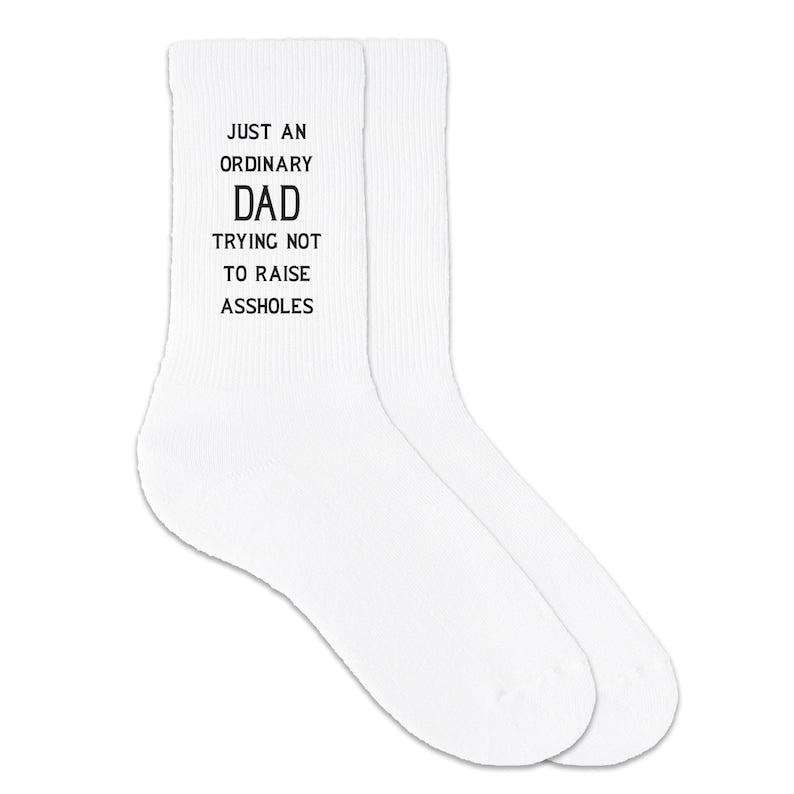 Vatertagsgeschenk, lustige Papa-Socken, Baumwollsocken – ein witziges Geschenk für Papa, Opa oder Stiefvater, Geschenke für Papa von den Kindern