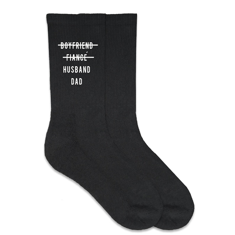 Vatertagsgeschenk, lustige Papa-Socken, Baumwollsocken – ein witziges Geschenk für Papa, Opa oder Stiefvater, Geschenke für Papa von den Kindern