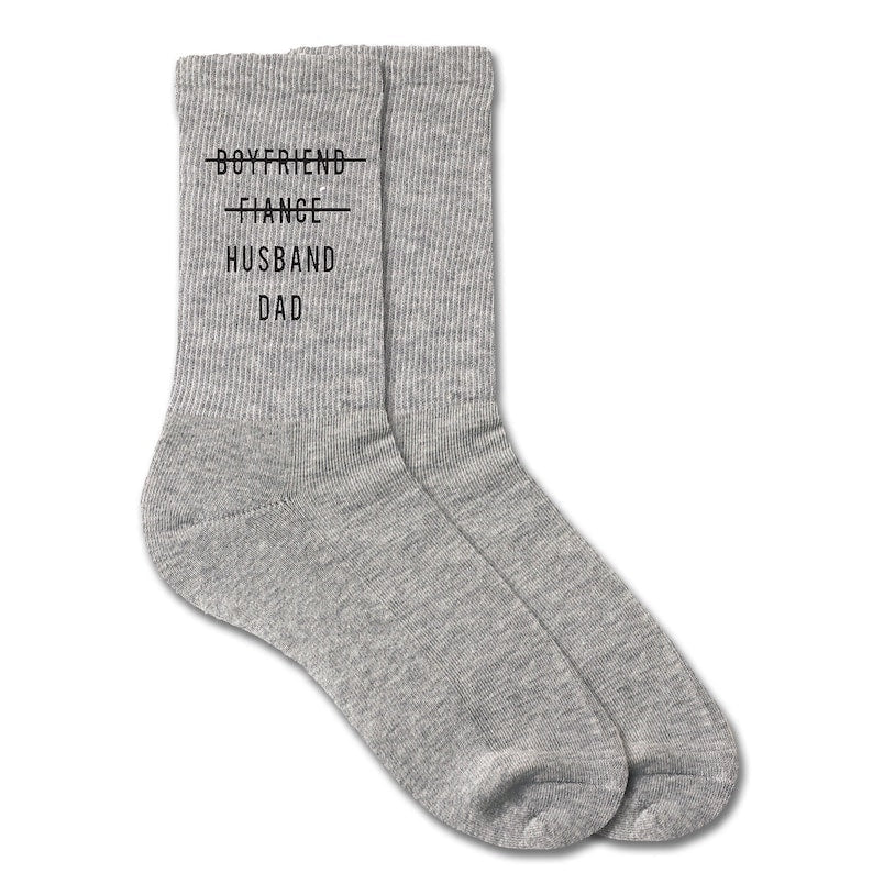 Vatertagsgeschenk, lustige Papa-Socken, Baumwollsocken – ein witziges Geschenk für Papa, Opa oder Stiefvater, Geschenke für Papa von den Kindern