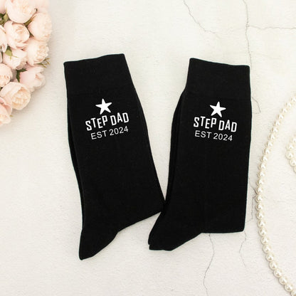 Personalisierte Vatertagssocken für Papa, werdende Väter, Stiefväter, Opas – Geschenk vom Babybauch, beste Papas aller Zeiten – Geburtstagsgeschenk für Papa