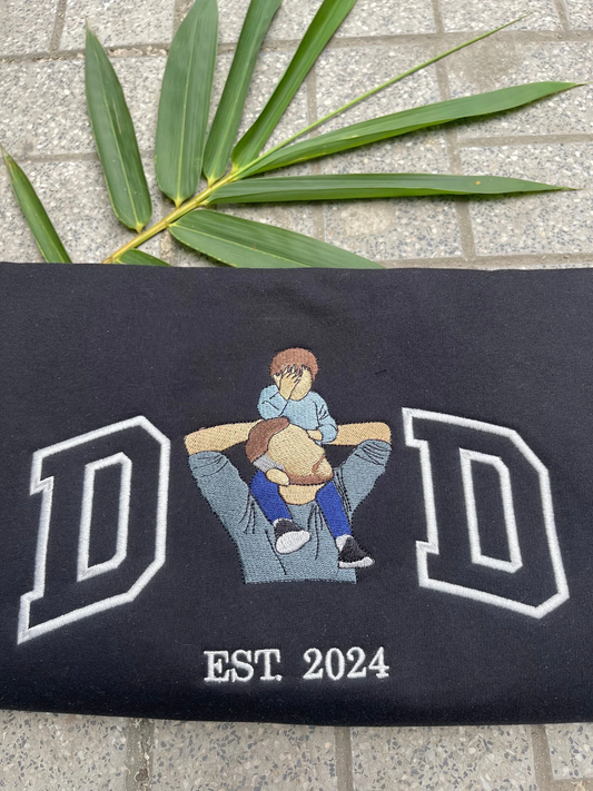 Verschenke ein Unikat: Besticktes Foto-Sweatshirt für deinen Papa!