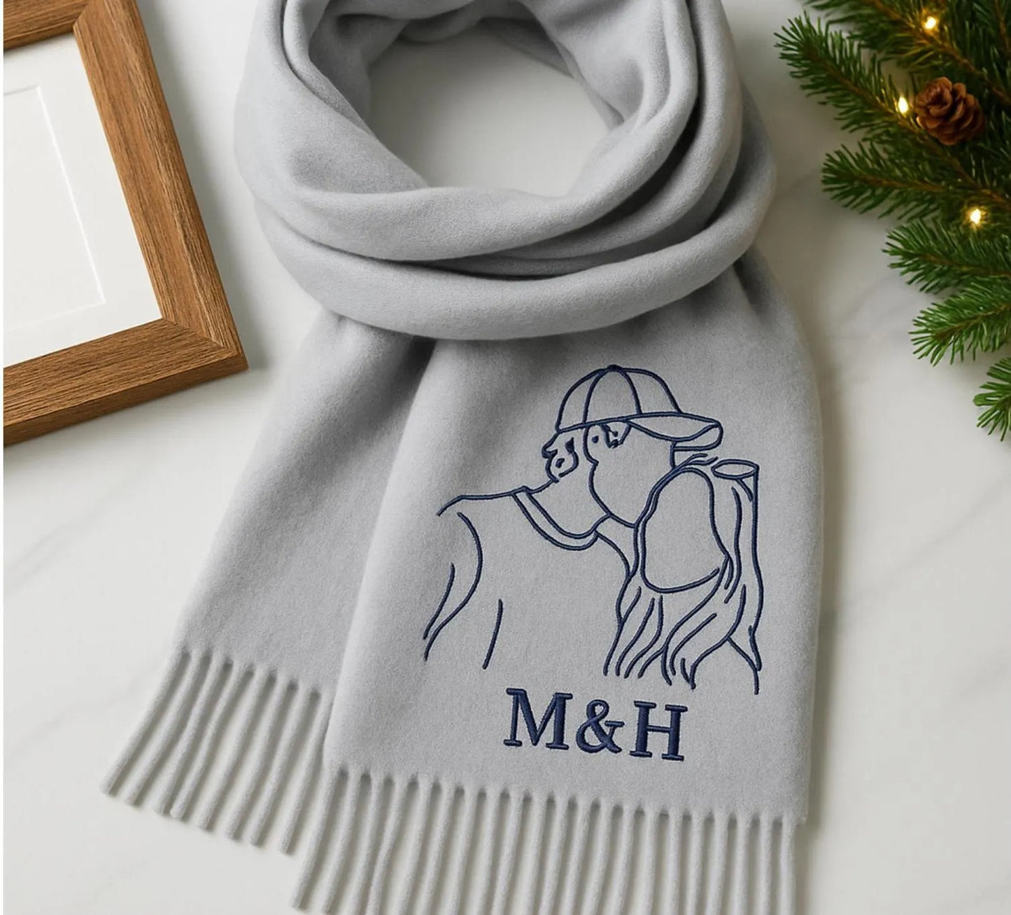 Personalisierter Schal mit Gesicht oder Namen – Wärmendes Erinnerungsstück für den Winter