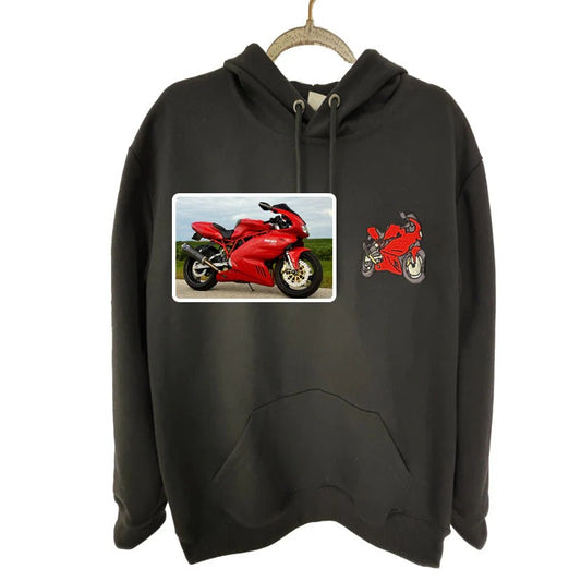 Besticktes Sweatshirt für Autofans – Individuelles Geschenk mit Ihrem Wunschmotiv