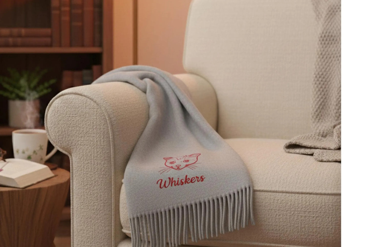 Ihr treuer Freund immer an Ihrer Seite: Ein personalisierter, bestickter Schal