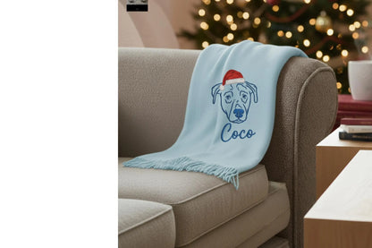 Personalisierter Stickschal mit Tiergesicht – Perfektes Geschenk für Haustierbesitzer