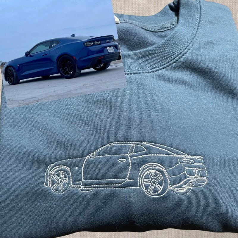 Personalisierter Autobezugener Sweatshirt – Bestickung nach Wahl, perfektes Geschenk für Fahrer