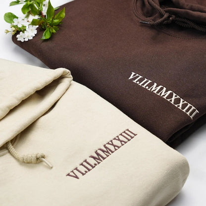 Jahrestag Geschenk für Paare – Kuschelige bestickte Pullover mit Namen oder Datum