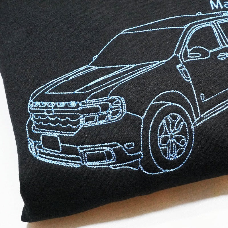 Personalisierter Autobezugener Sweatshirt – Bestickung nach Wahl, perfektes Geschenk für Fahrer