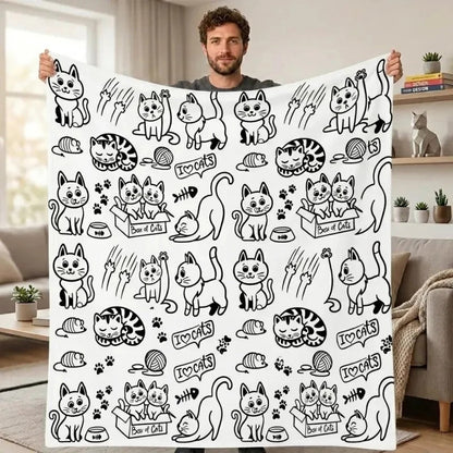 Personalisierbare DIY-Ausmaldecke mit Wunschnamen – waschbare Decke zum Bemalen, kreatives Geschenk für Kinder und Erwachsene