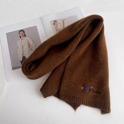 Bestickter Schal mit Haustierporträt, personalisierter Schal mit Haustiergesicht und -namen, Winterschal für Haustiere, Geschenk für Tierliebhaber, Erinnerung an das Haustier, Weihnachtsgeschenk