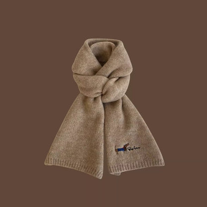 Bestickter Schal mit Haustierporträt, personalisierter Schal mit Haustiergesicht und -namen, Winterschal für Haustiere, Geschenk für Tierliebhaber, Erinnerung an das Haustier, Weihnachtsgeschenk