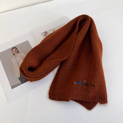 Bestickter Schal mit Haustierporträt, personalisierter Schal mit Haustiergesicht und -namen, Winterschal für Haustiere, Geschenk für Tierliebhaber, Erinnerung an das Haustier, Weihnachtsgeschenk