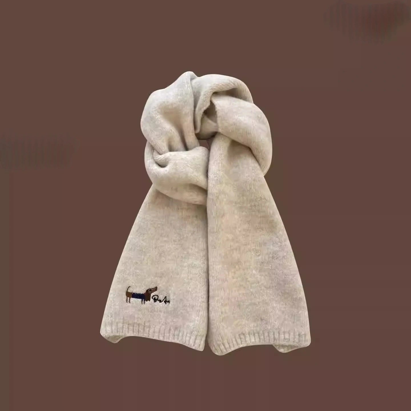 Bestickter Schal mit Haustierporträt, personalisierter Schal mit Haustiergesicht und -namen, Winterschal für Haustiere, Geschenk für Tierliebhaber, Erinnerung an das Haustier, Weihnachtsgeschenk