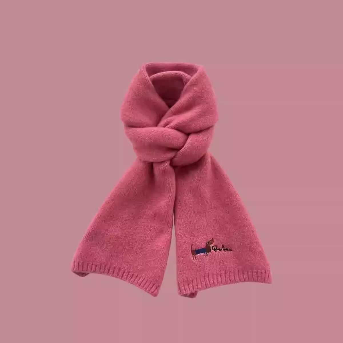 Bestickter Schal mit Haustierporträt, personalisierter Schal mit Haustiergesicht und -namen, Winterschal für Haustiere, Geschenk für Tierliebhaber, Erinnerung an das Haustier, Weihnachtsgeschenk