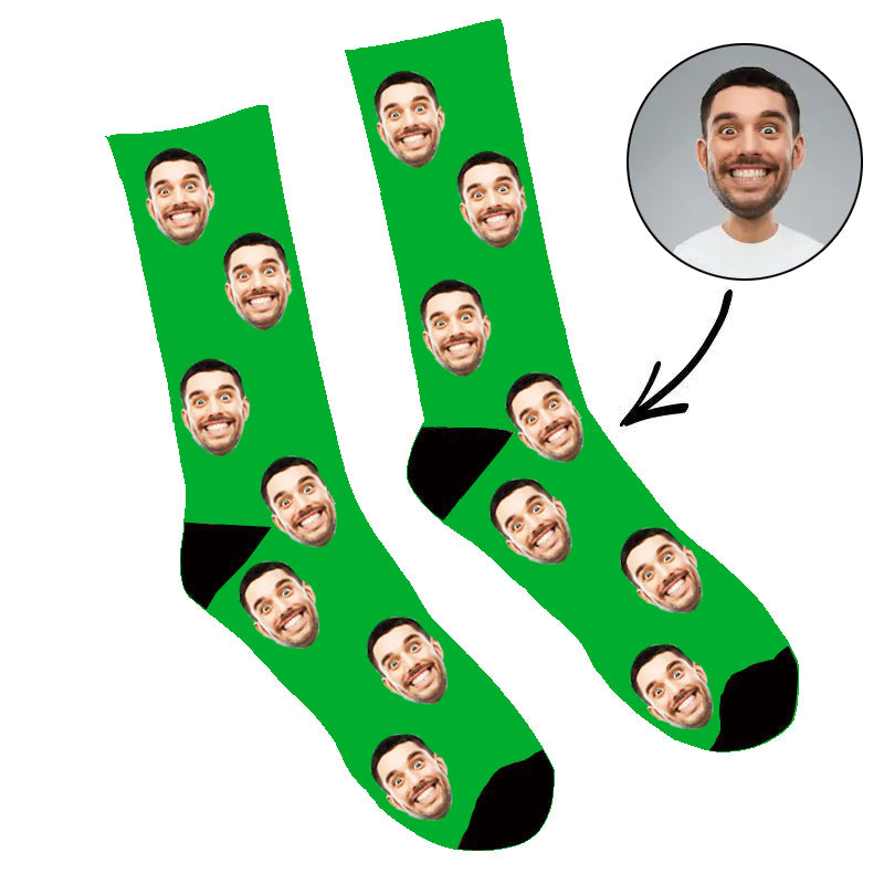 Foto Socken Farbe 3 Für 2 Socken bedrucken Vatertagsgeschenk