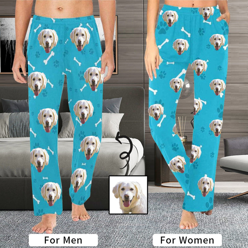 Gesichts-Pyjama-Hose, Hundegesicht auf Pyjamas, Hunde-Pyjama, personalisierte Nachtwäsche, Sonderangebot, Weihnachtsgeschenke