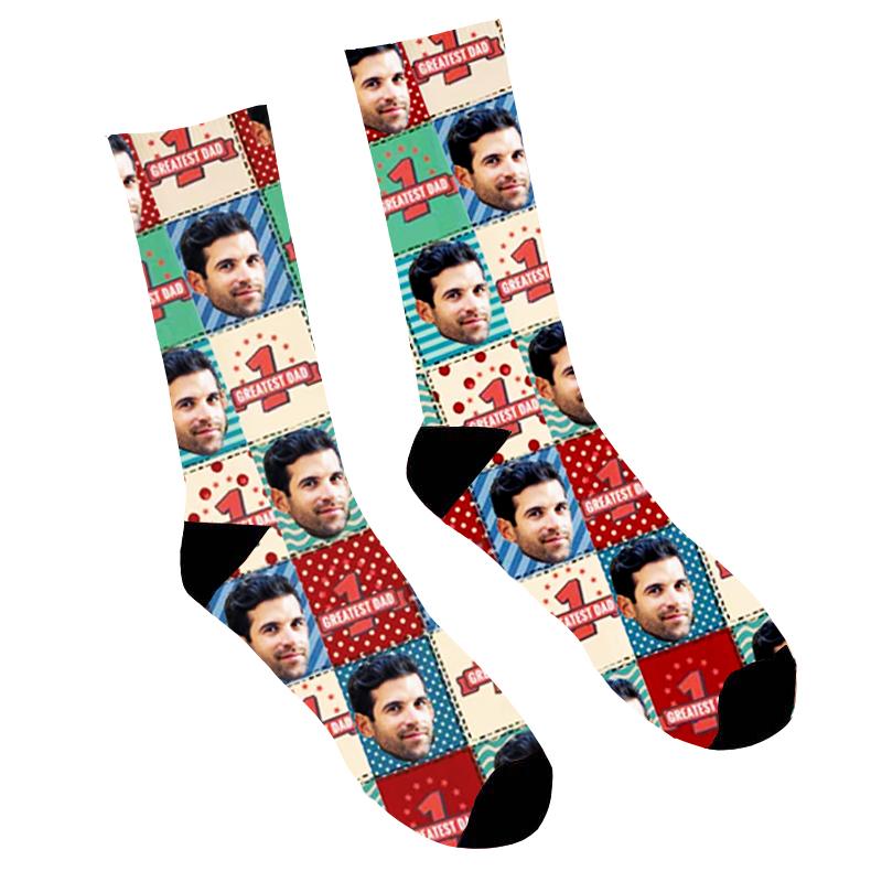 Foto Socken Ganze Socken bedrucken Vatertagsgeschenk