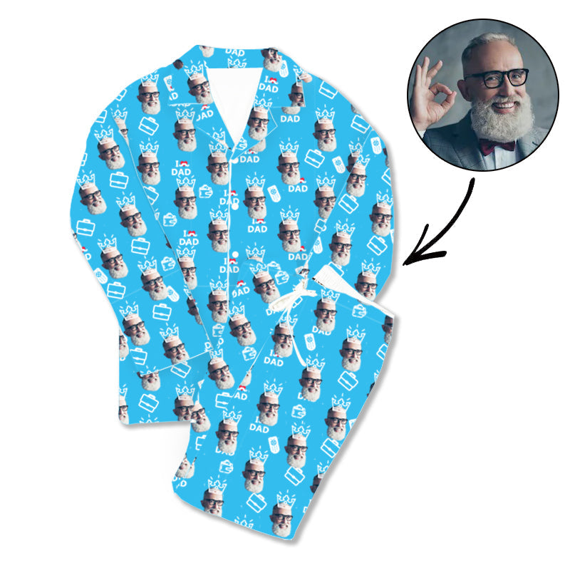 Kundenspezifischer Foto-Pyjama Ich liebe Papa