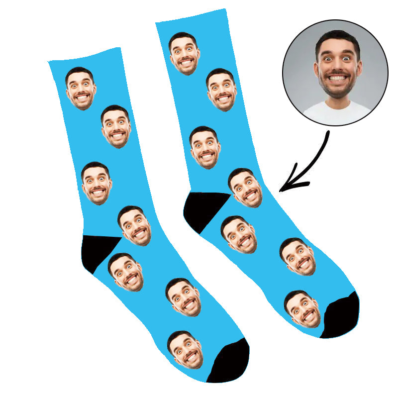 Benutzerdefinierte Papa-Gesichtssocken „Ich liebe dich, Papa-Socken“.