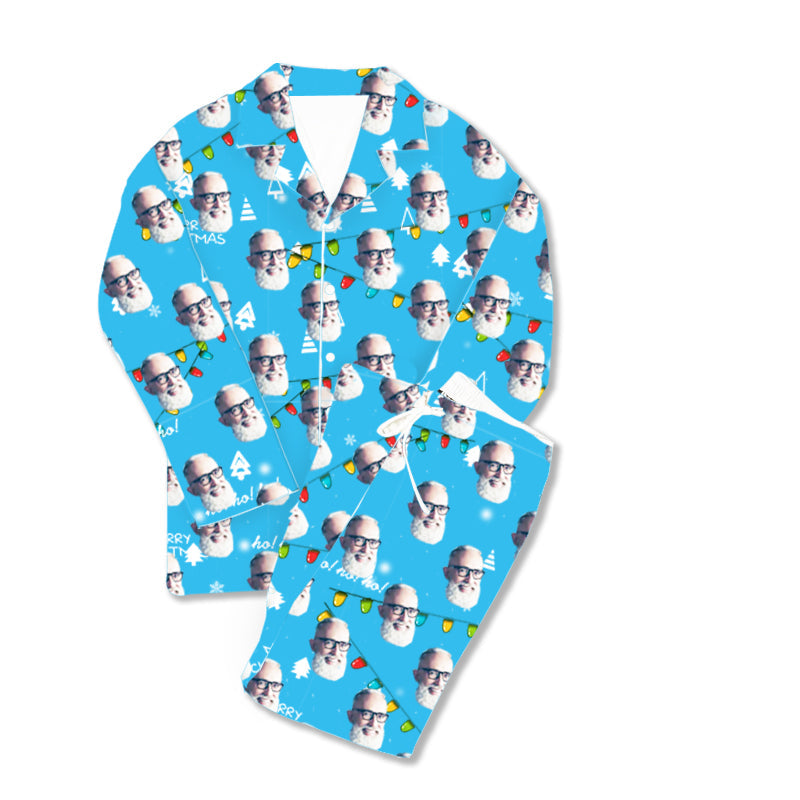 Kundenspezifische Foto-Pyjama-frohe Weihnachten des Vatertags