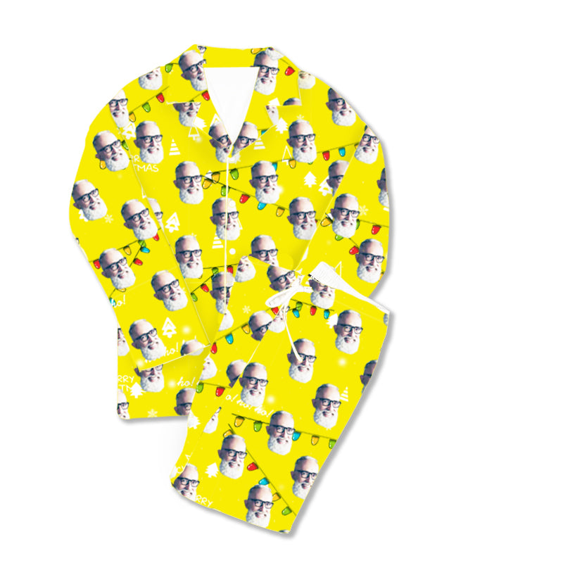 Kundenspezifische Foto-Pyjama-frohe Weihnachten des Vatertags