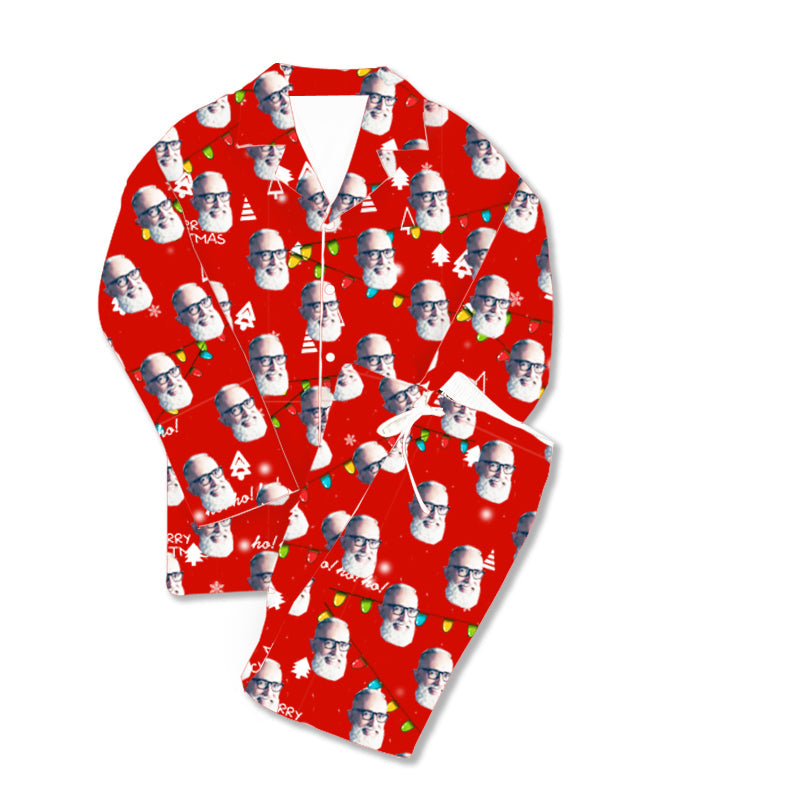 Kundenspezifische Foto-Pyjama-frohe Weihnachten des Vatertags