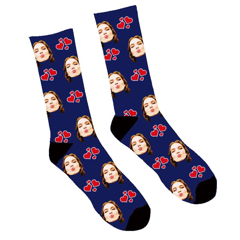 Custom My Valentine Face Socks - Make Custom Gifts