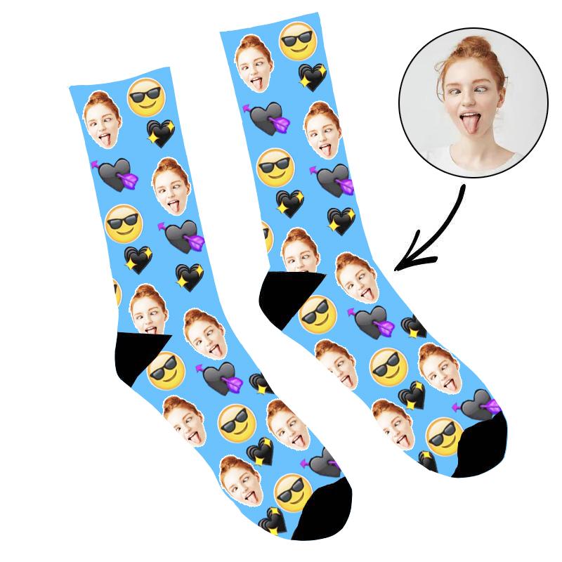 Custom Face Socks Emotion Socks - Make Custom Gifts