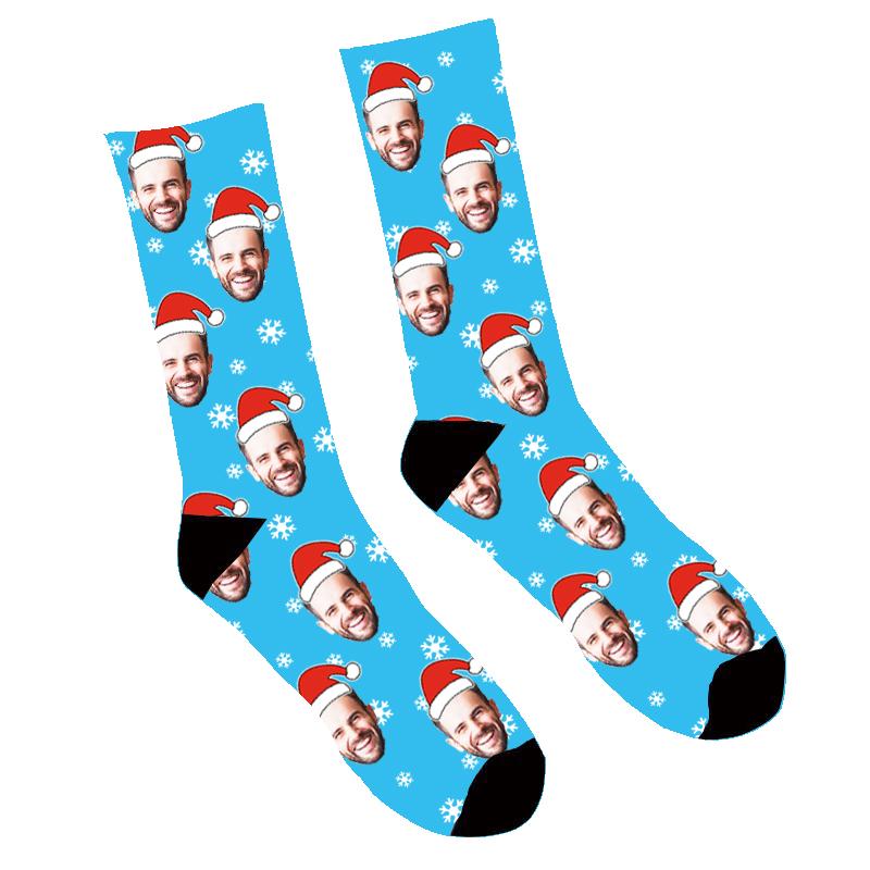 Custom Face Socks Santa Me Socks - Make Custom Gifts