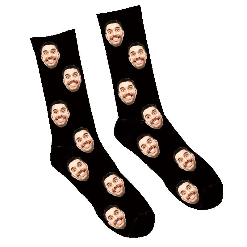 Foto Socken Farbe 3 Für 2 Socken bedrucken Vatertagsgeschenk