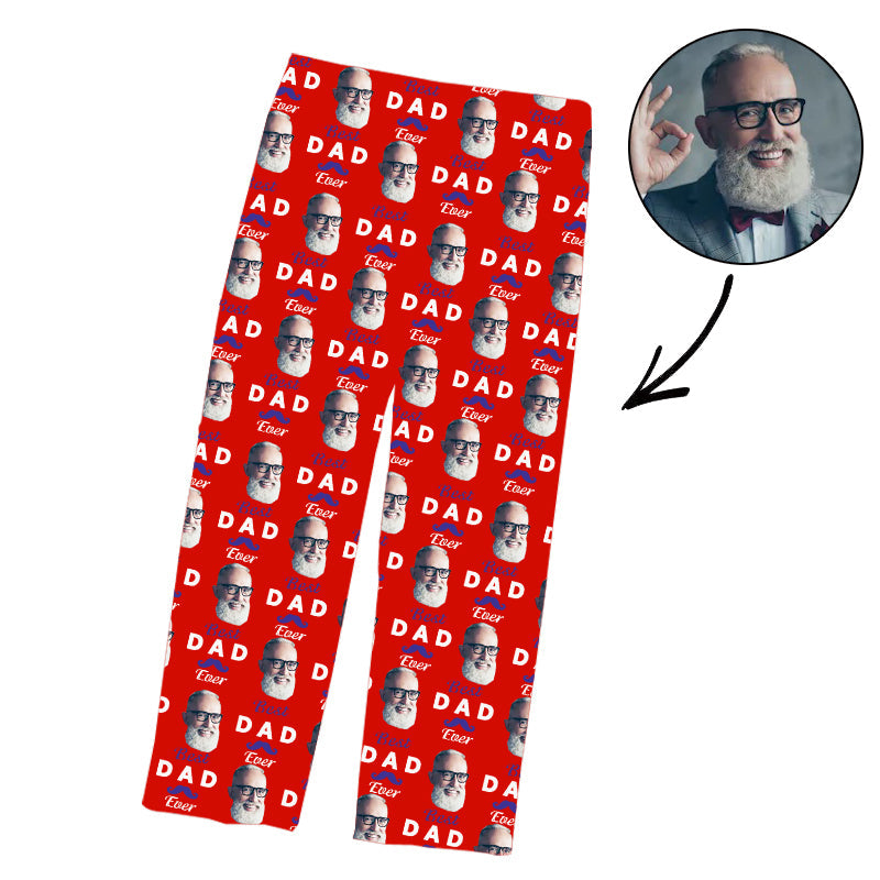 Vatertags-kundenspezifische Foto-Pyjama-Hosen-bester Vati