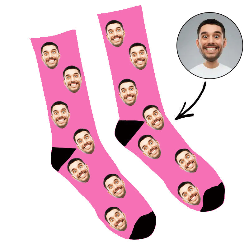 Foto Socken Farbe 3 Für 2 Socken bedrucken Vatertagsgeschenk