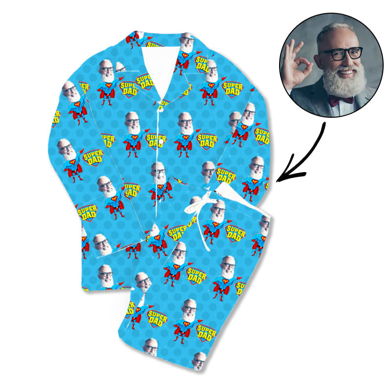 Vatertags-kundenspezifischer Foto-Pyjama Supervater