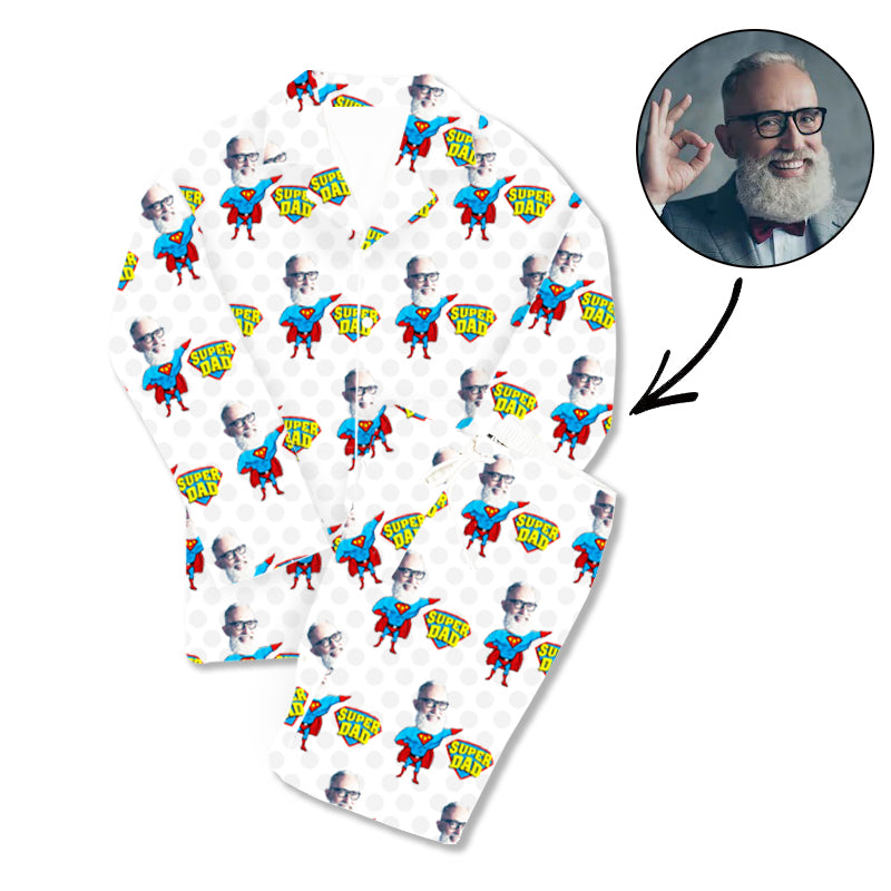 Vatertags-kundenspezifischer Foto-Pyjama Supervater