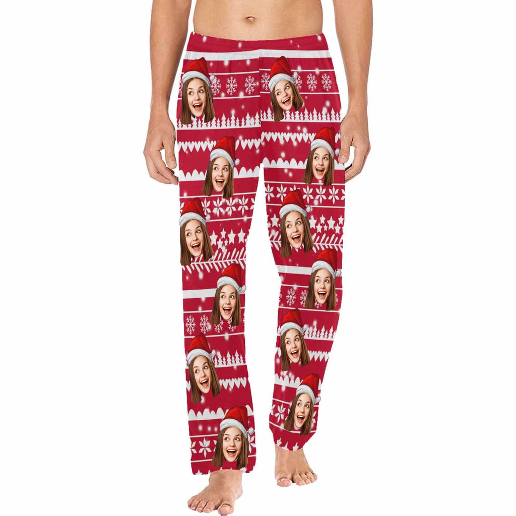 Gesichtspyjamas Setzen Sie Ihr Gesicht auf Pyjamas Hosen für Männer Gesicht auf Pyjamas Lustige Weihnachtsnachtwäsche Sonderangebot Weihnachtsgeschenke