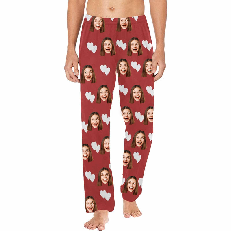 Gesichts-Pyjama-Hosen Setzen Sie Ihr Gesicht auf Pyjamas Hosen für Männer Gesichts-Pyjamas Unser Herz-Nachtwäsche-Sonderangebot Weihnachtsgeschenke