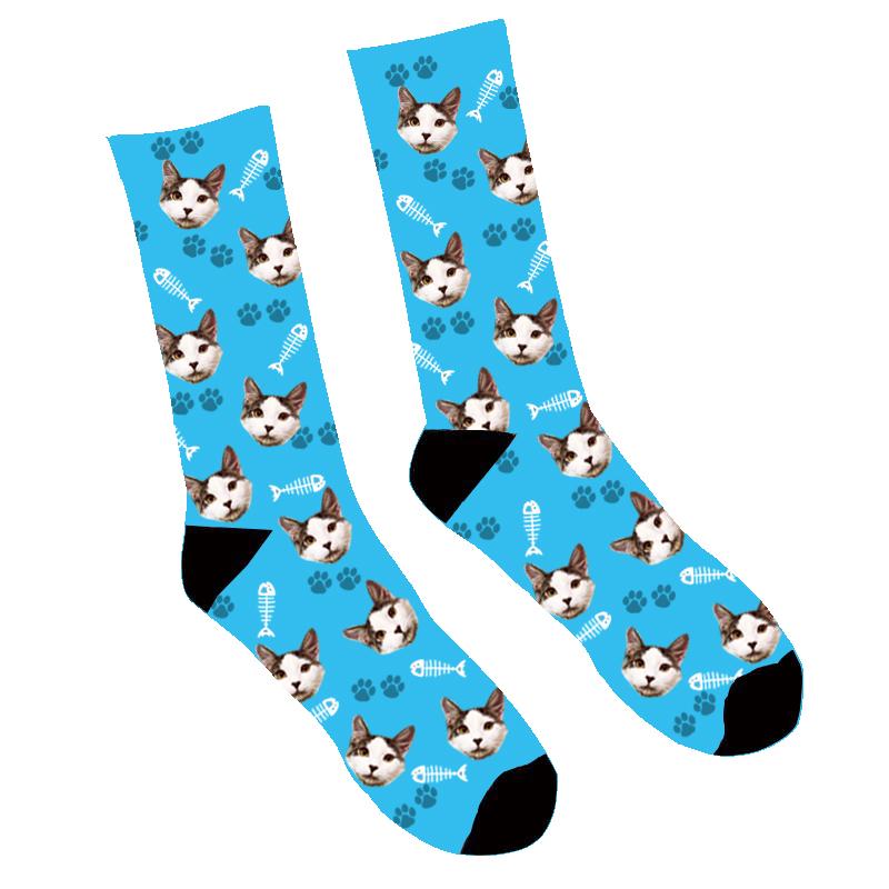 Custom Face Socks Your Cat On Socks - Make Custom Gifts