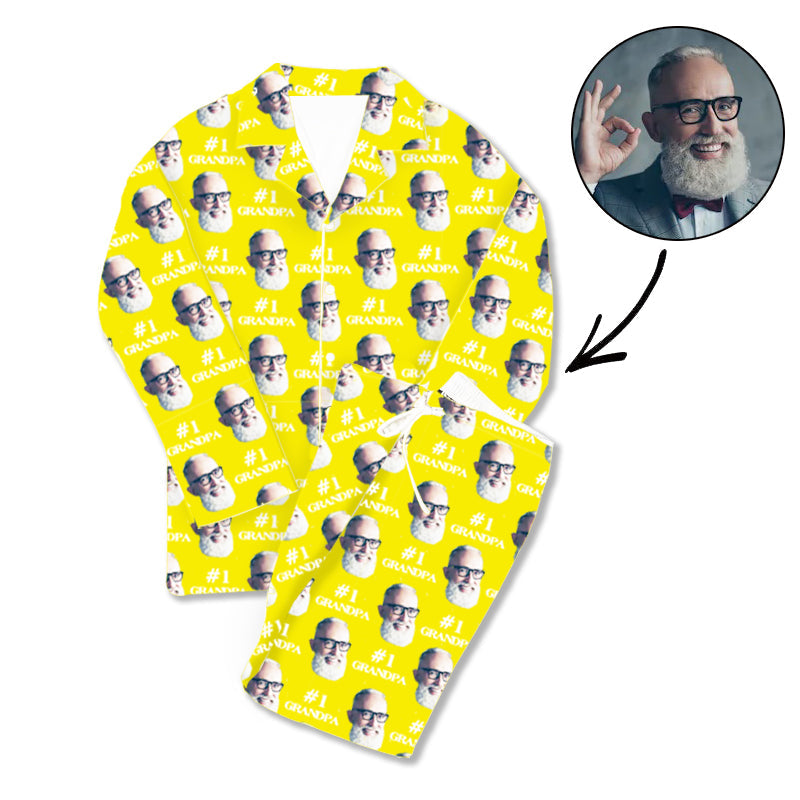 Kundenspezifischer Foto-Pyjama #1 Großvater