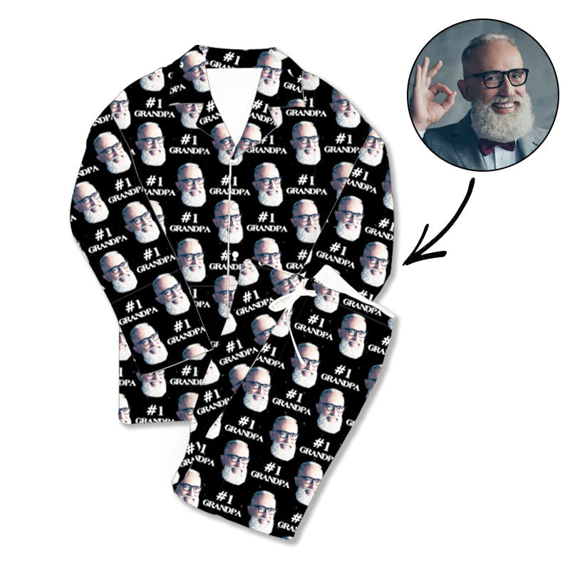 Kundenspezifischer Foto-Pyjama #1 Großvater