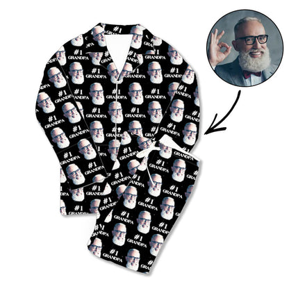 Kundenspezifischer Foto-Pyjama #1 Großvater