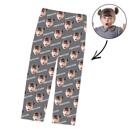 Vatertags-kundenspezifische Foto-Pyjama-Hosen-Prinzessin