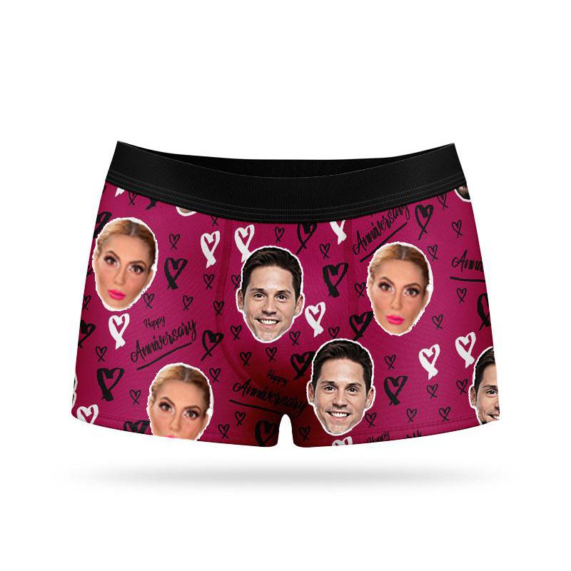 Custom Face Boxers - Anniversary - Make Custom Gifts