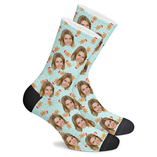 Custom Gingerbread Socks - Make Custom Gifts